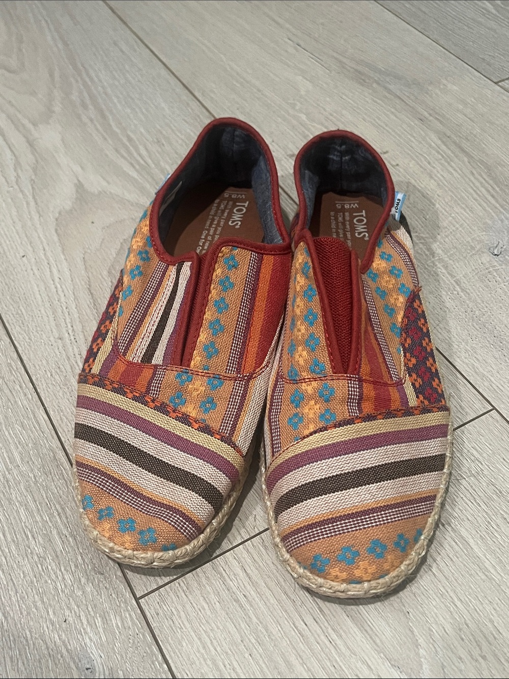 TOMS Multicolor Woven Slip-On Espadrilles - Picture 1 of 11